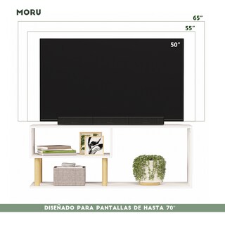 Foto 7 | Mueble De Tv Vetra, Moru, Blanco