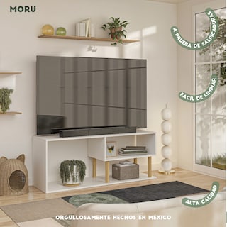 Foto 8 | Mueble De Tv Vetra, Moru, Blanco