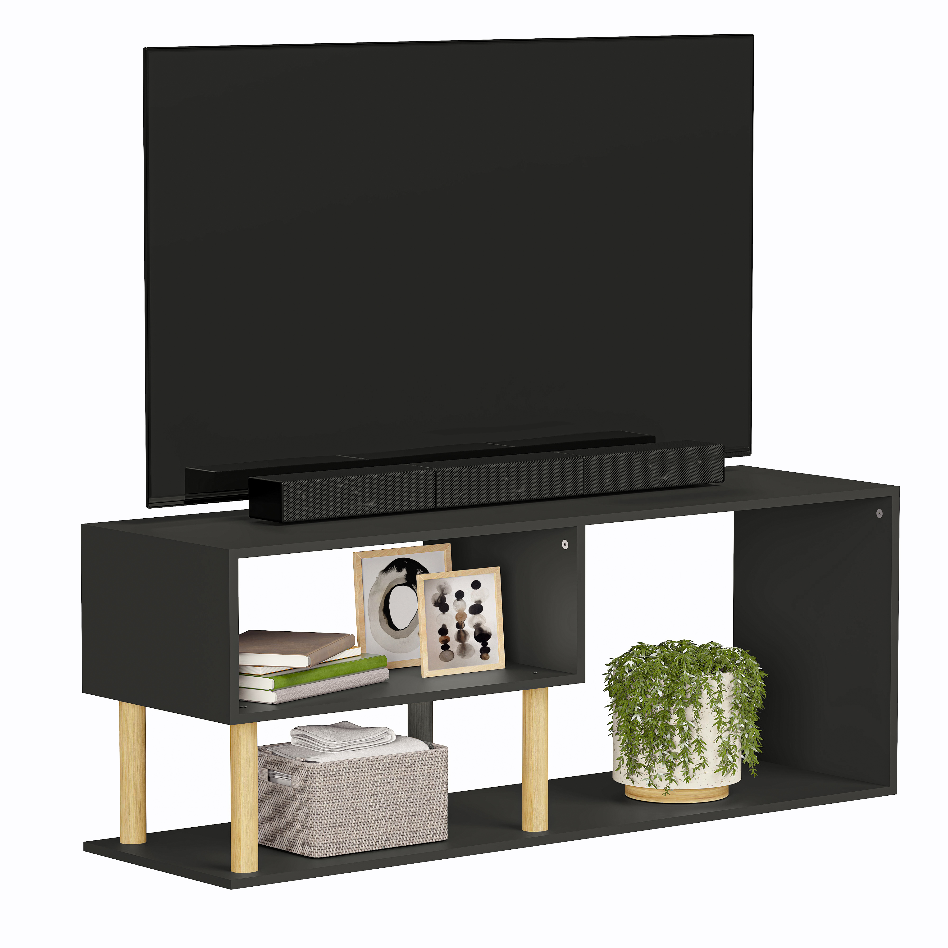 Foto 2 pulgar | Mueble De Tv Vetra Moru color Negro