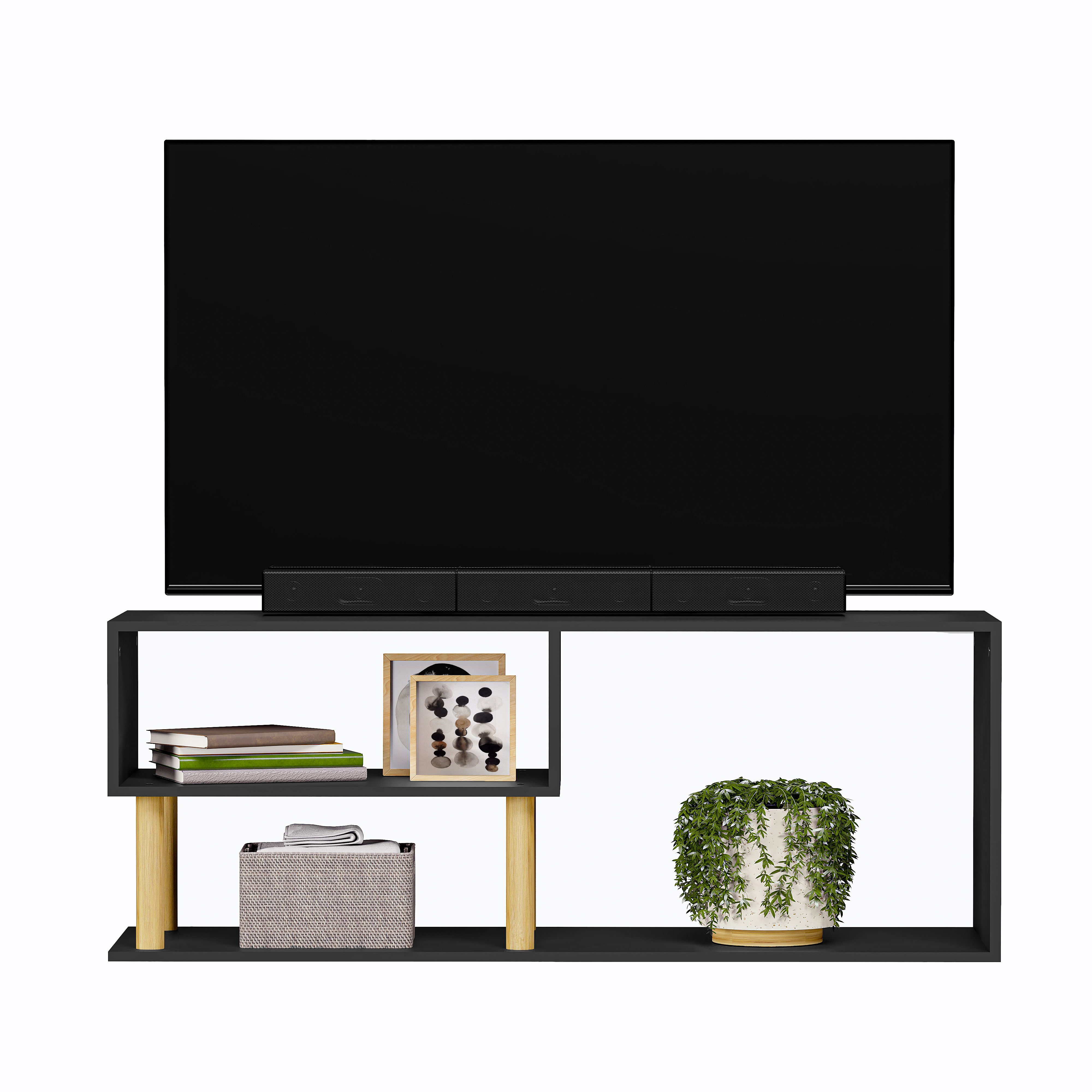 Foto 3 pulgar | Mueble De Tv Vetra Moru color Negro
