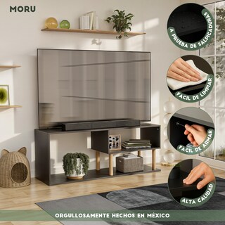 Foto 8 | Mueble De Tv Vetra Moru color Negro