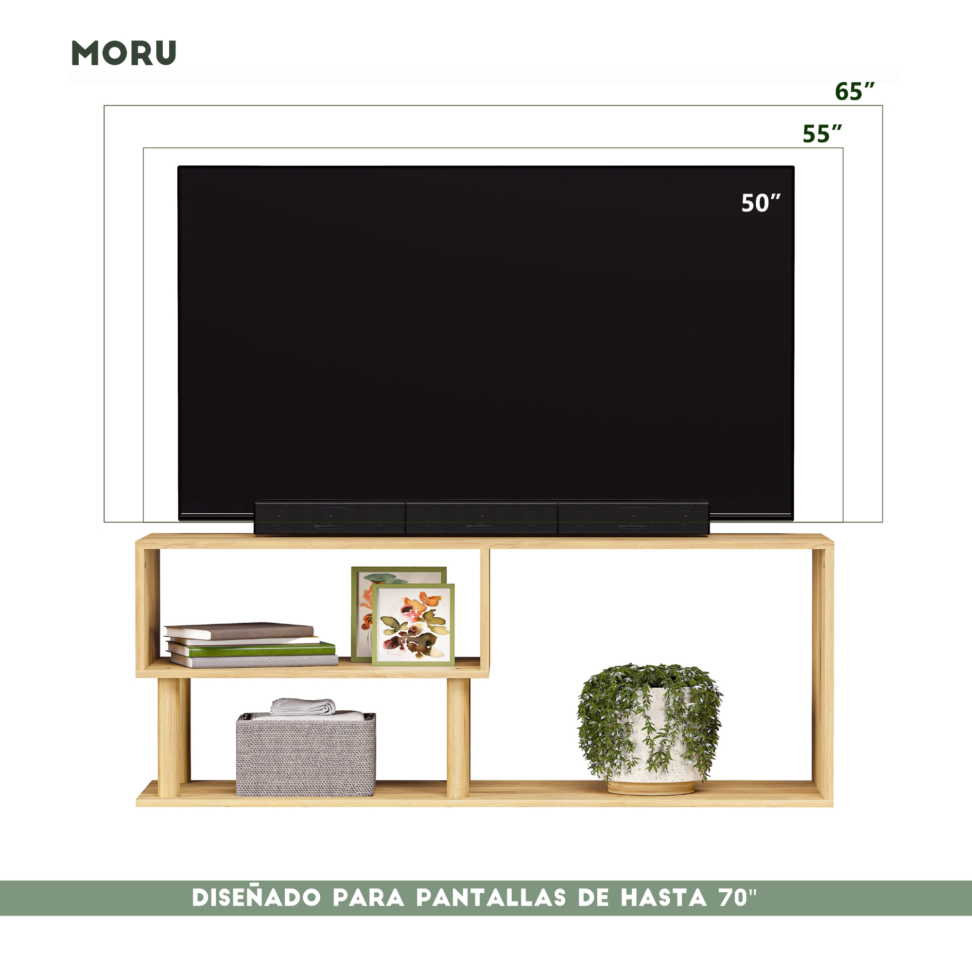 Foto 7 | Mueble De Tv Vetra Moru color Roble