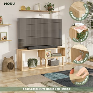 Foto 8 | Mueble De Tv Vetra Moru color Roble