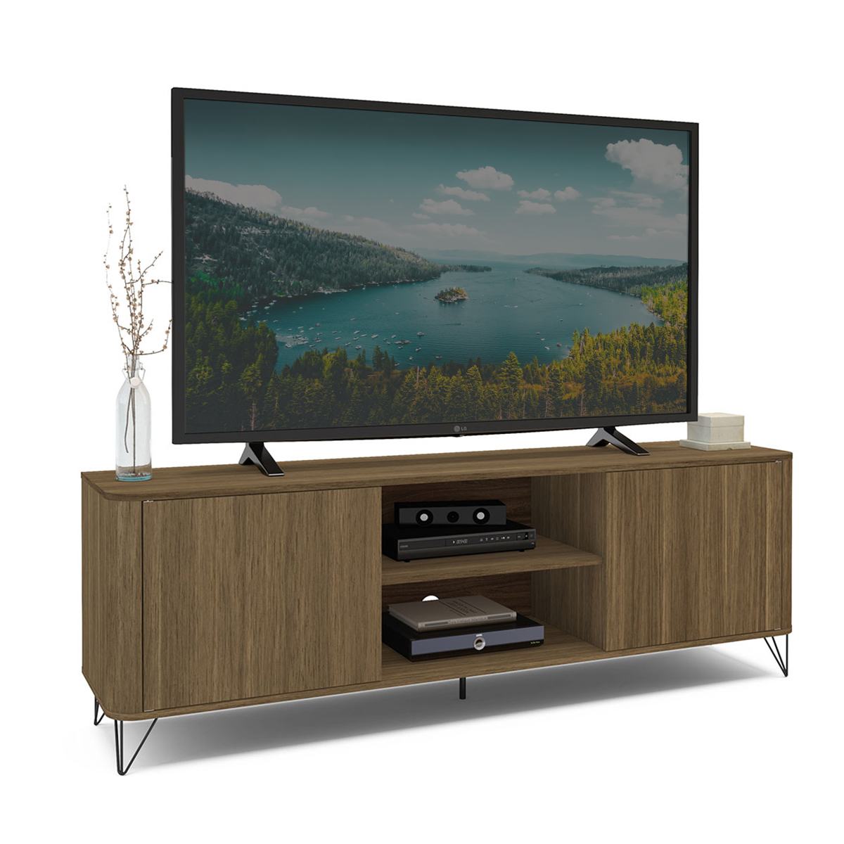 Foto 3 pulgar | Mesa Para Televisión Mobi Kunzita  Avellana