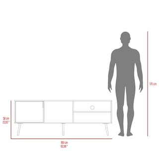 Foto 6 | Mesa Para Tv Vulanno Capri Para Un Tv De 70 Pulgadas Virtual Muebles