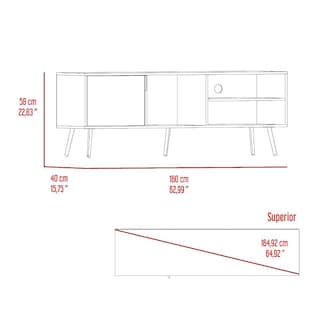 Foto 7 | Mesa Para Tv Vulanno Capri Para Un Tv De 70 Pulgadas Virtual Muebles