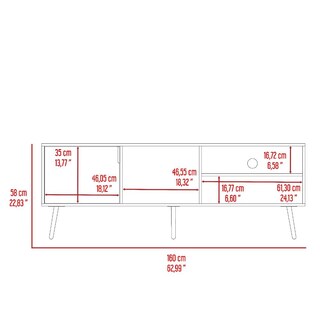 Foto 8 | Mesa Para Tv Vulanno Capri Para Un Tv De 70 Pulgadas Virtual Muebles