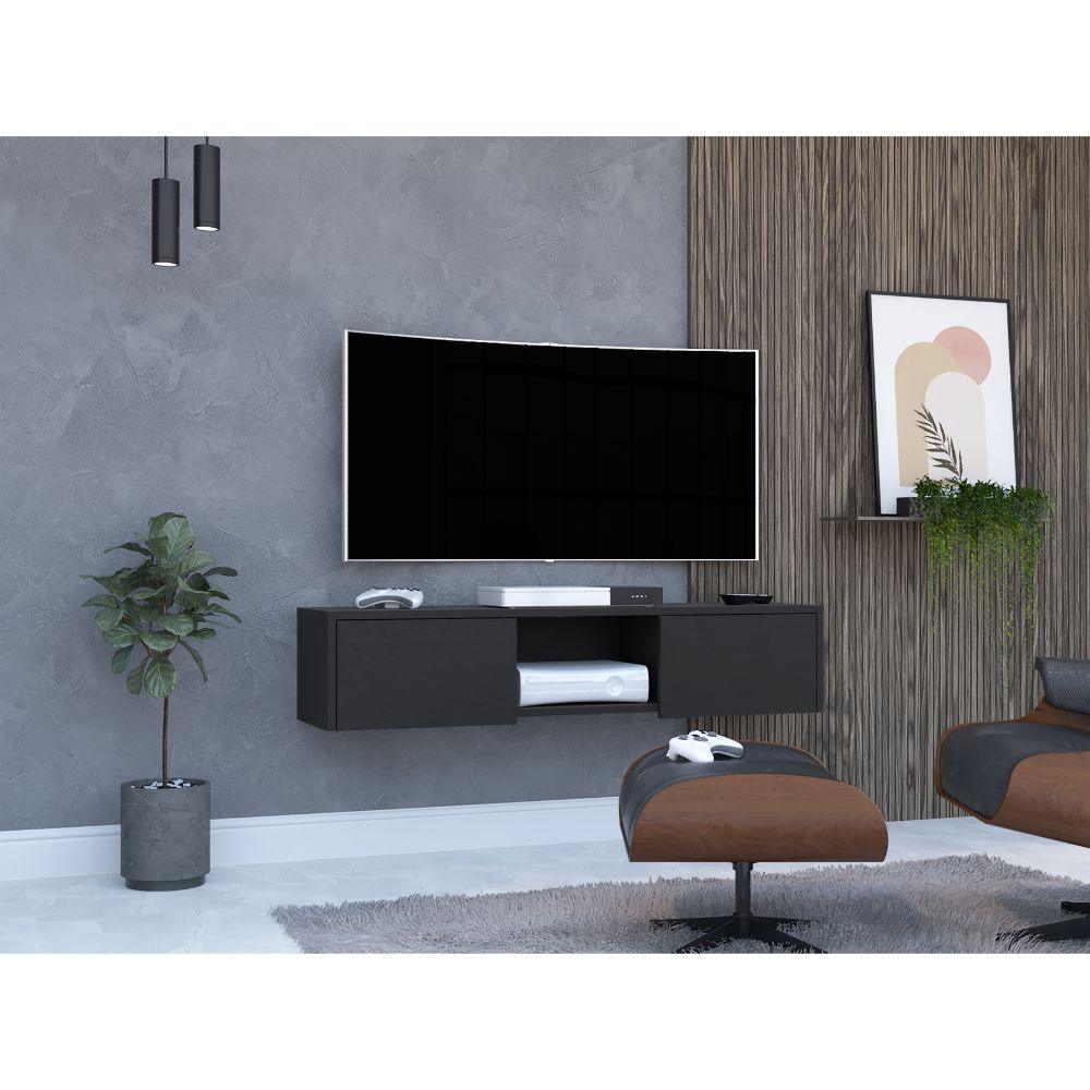 Foto 2 pulgar | Mesa Para Tv Flotante Gleid Wengue  Virtual Muebles