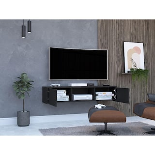 Foto 2 | Mesa Para Tv Flotante Gleid Wengue Virtual Muebles