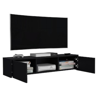 Foto 3 | Mesa Para Tv Flotante Gleid Wengue Virtual Muebles