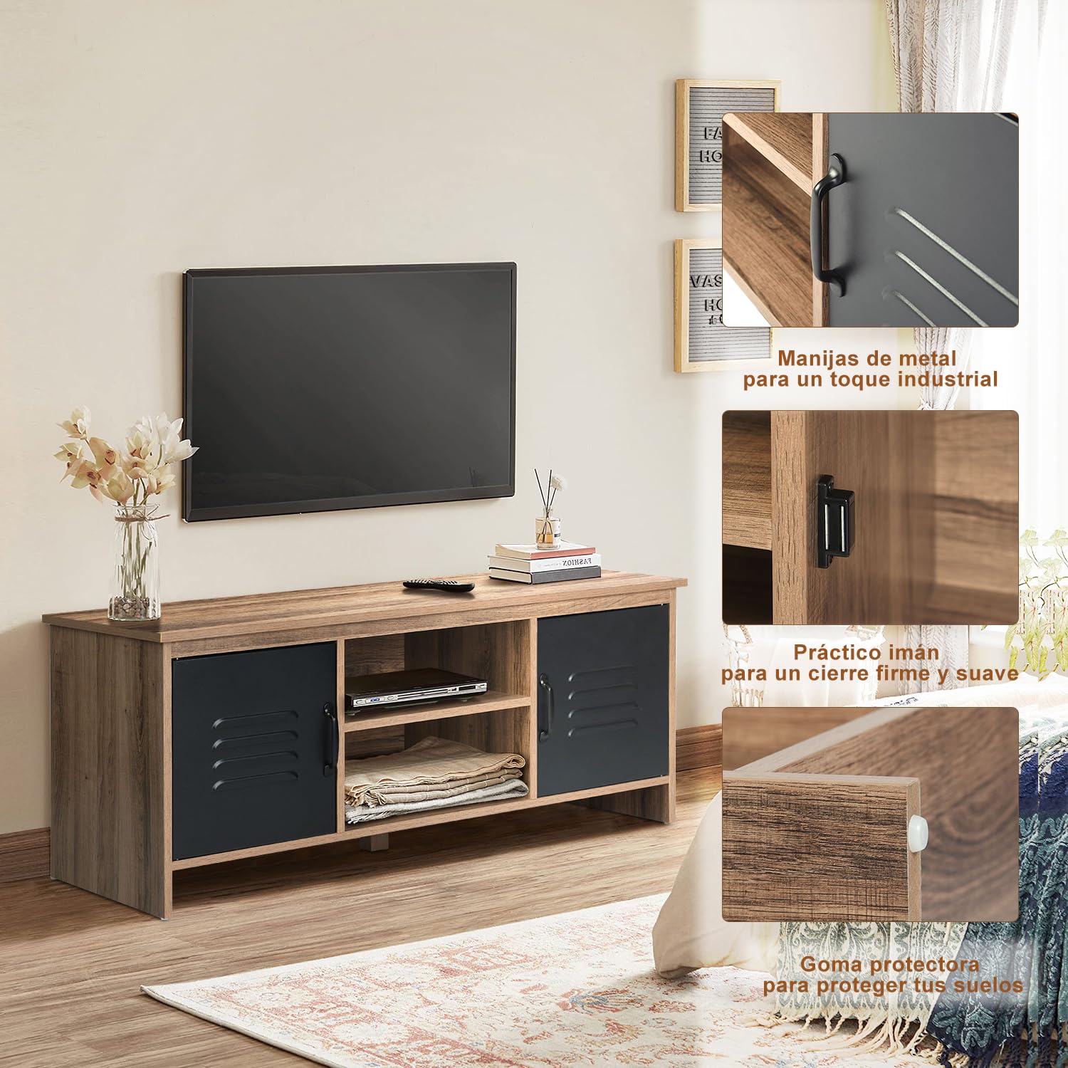 Foto 5 pulgar | Mesa para TV 50 Pulgadas de Madera Furniturer