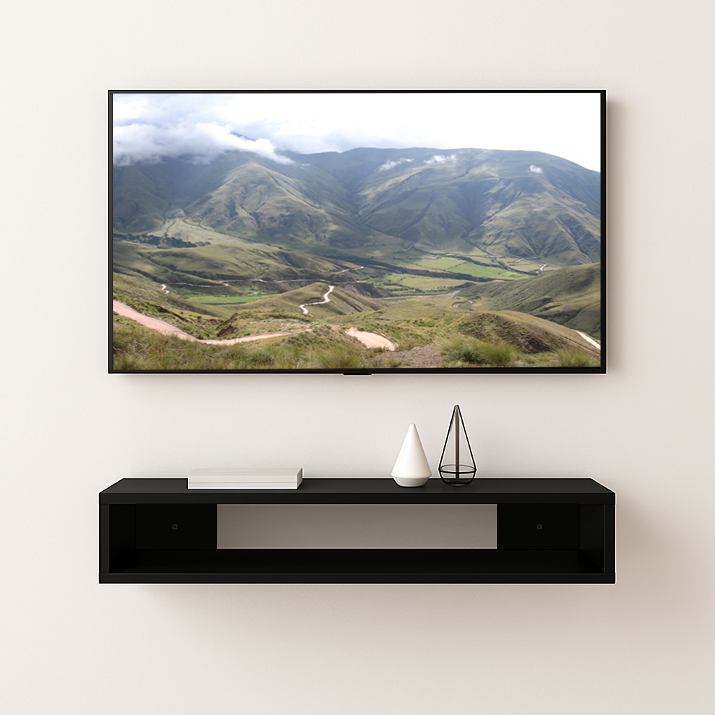 Foto 3 pulgar | Mueble Para Tv Flotante Lima Moru Color Negro