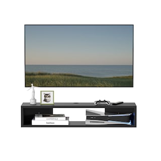 Foto 4 | Mueble Para Tv Flotante Lima Moru Color Negro