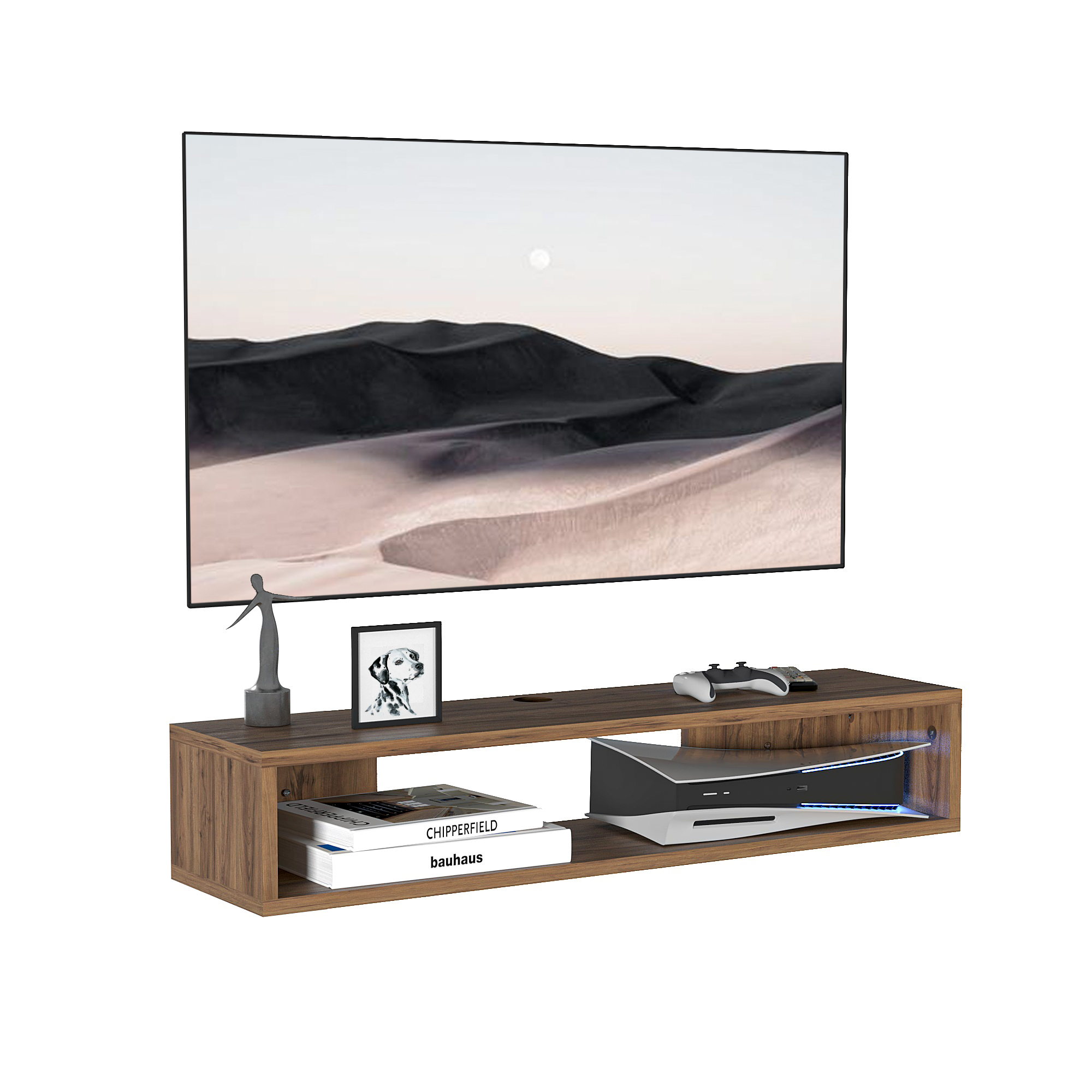 Foto 1 | Mueble  Para Tv Flotante Lima Moru Color  Latte