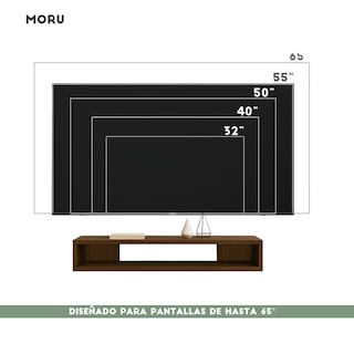 Foto 5 | Mueble Para Tv Flotante Lima Moru Color Latte