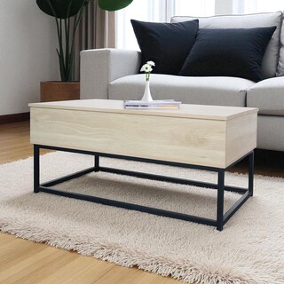 Foto 1 | Mesa De Centro Elevable Montan Almacenamiento Interno Madera