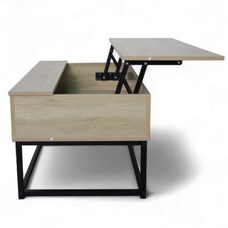 Foto 7 | Mesa De Centro Elevable Montan Almacenamiento Interno Madera