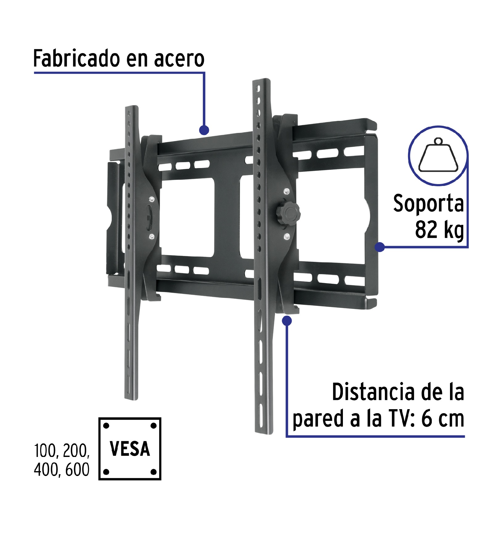 Foto 3 pulgar | Soporte Para Pantallas De 26'' A 65'' Con Movimiento Angular