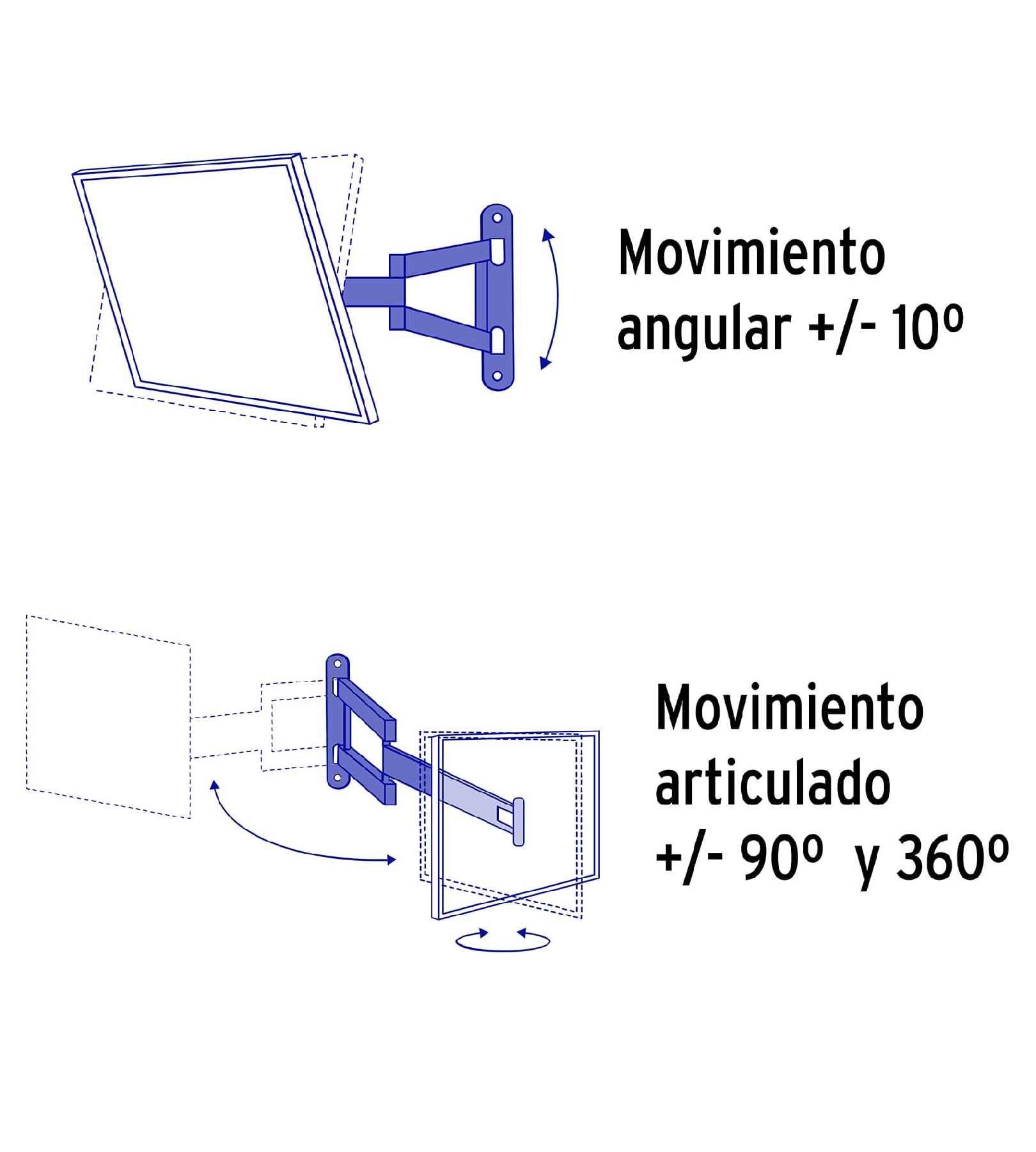 Foto 5 | Soporte Para Pantallas 14'' A 40'' Mov. Angular Y Articulado