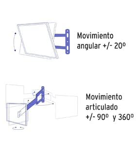 Foto 3 | Soporte Para Pantallas 23'' A 42'' Mov. Angular Y Articulado
