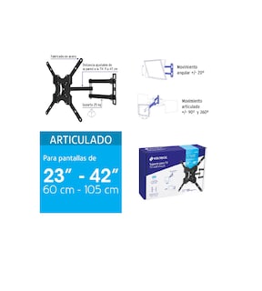 Foto 8 | Soporte Para Pantallas 23'' A 42'' Mov. Angular Y Articulado