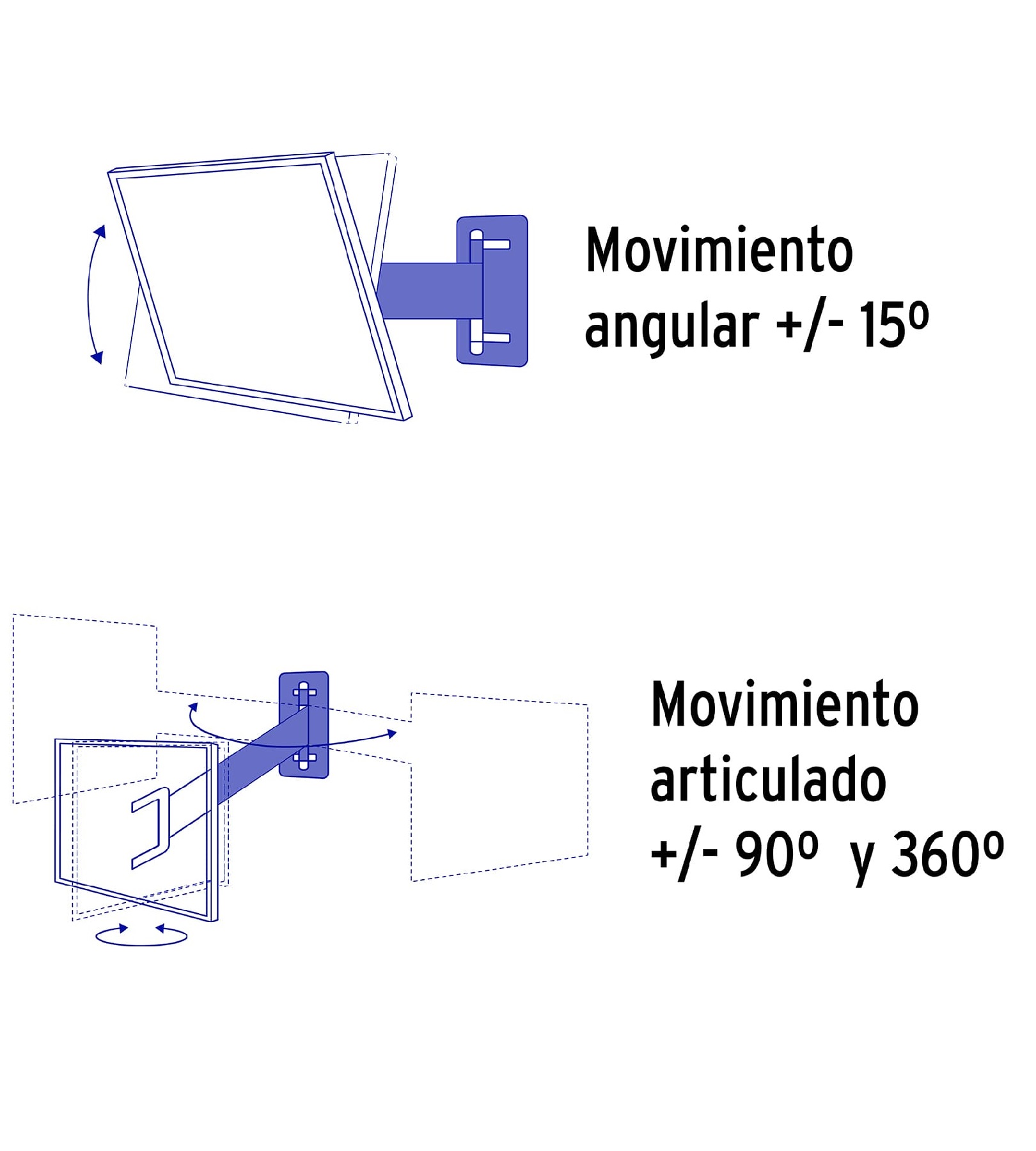 Foto 4 pulgar | Soporte Para Pantallas 23'' A 37'' Mov. Angular Y Articulado