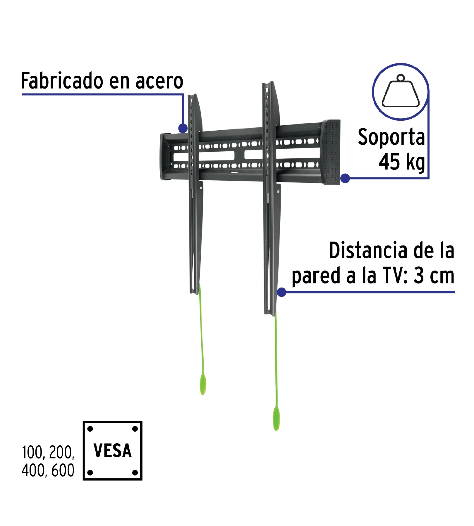 Foto 3 pulgar | Soporte para Pantallas de 32'' a 70''  Fijo