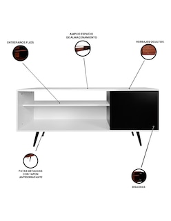 Foto 7 | Mueble para TV Decomobil Blanco