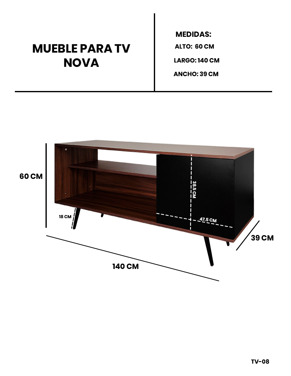 Foto 9 pulgar | Mueble para TV  Decomobil Nova