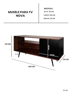 Foto 8 | Mueble para TV Decomobil Nova