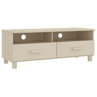 Foto 1 | Soporte Para Tv Vidaxl Hamar Marrón Miel Con 2 Cajones De Madera De Pino Y Mdf - Venta Internacional.