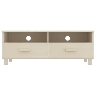 Foto 3 | Soporte Para Tv Vidaxl Hamar Marrón Miel Con 2 Cajones De Madera De Pino Y Mdf - Venta Internacional.