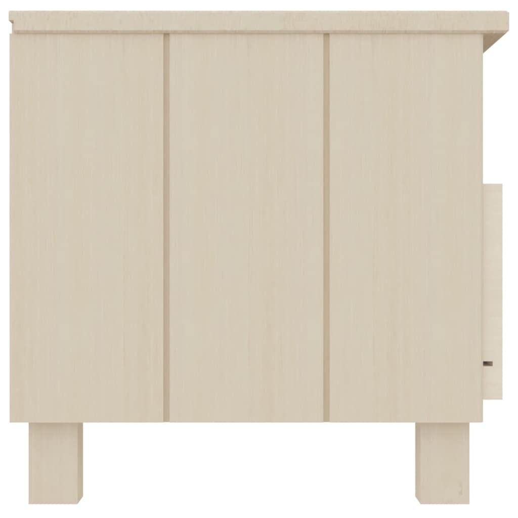 Foto 5 pulgar | Soporte Para Tv Vidaxl Hamar Marrón Miel Con 2 Cajones De Madera De Pino Y Mdf - Venta Internacional.
