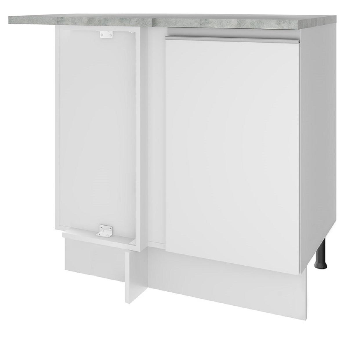 Foto 2 pulgar | Mueble de Cocina Esquinero Madesa G2475009GL color Blanco con 1 Puerta