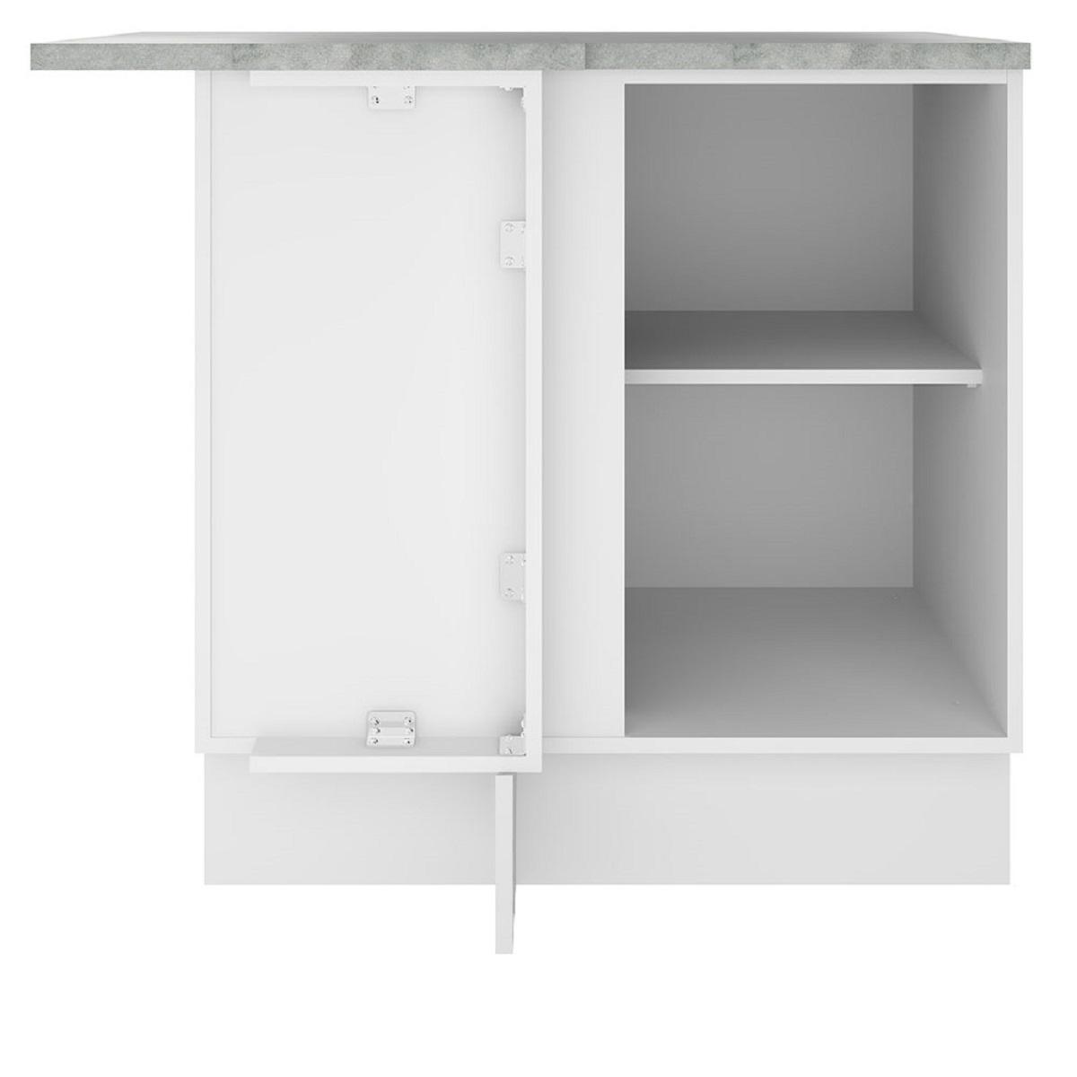 Foto 3 pulgar | Mueble de Cocina Esquinero Madesa G2475009GL color Blanco con 1 Puerta