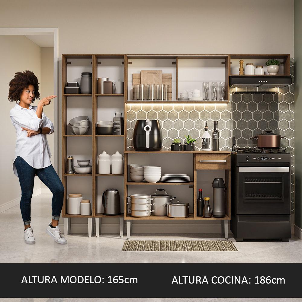 Foto 5 | Cocina Integral Madesa GREM2290095Z color Marrón 5 Piezas