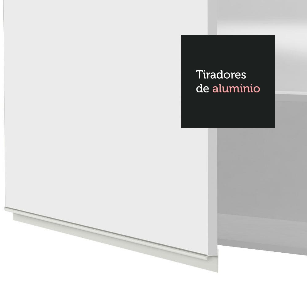 Foto 8 pulgar | Armario Madesa color Blanco Glamy 120 CM 2 Puertas con Cristal