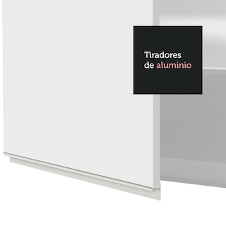 Foto 7 | Armario Madesa color Blanco Glamy 120 CM 2 Puertas con Cristal