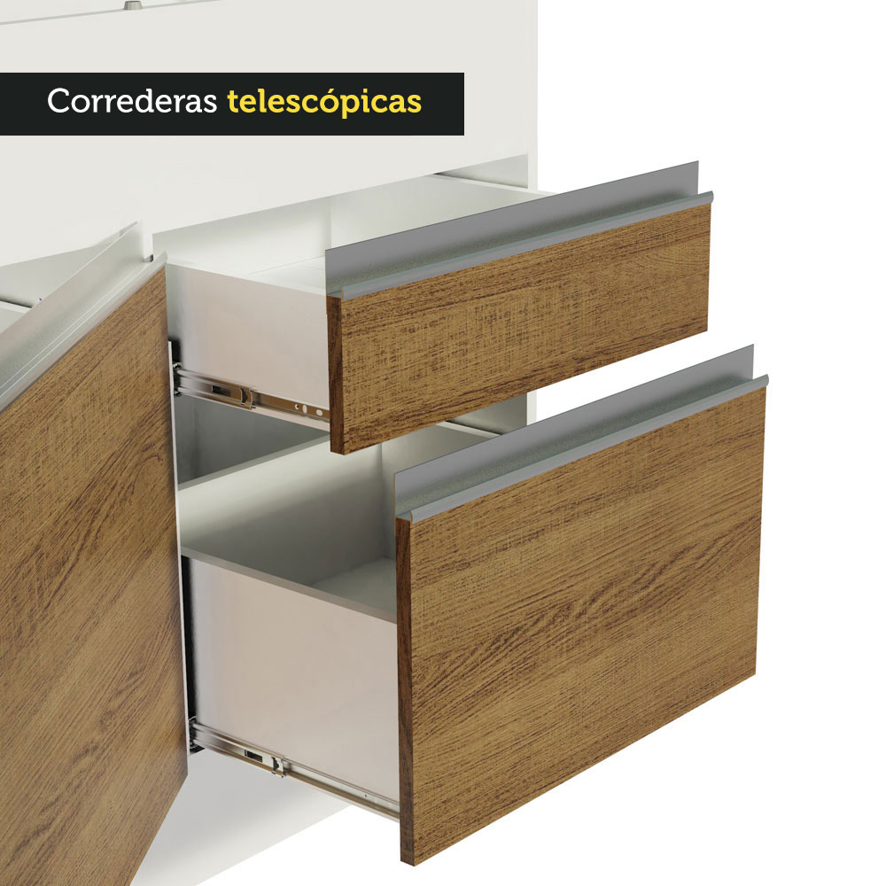 Foto 5 | Armario de Cocina Madesa GRGL3300029B color Marrón 6 Piezas