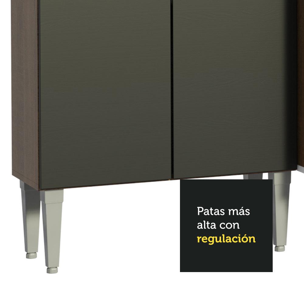 Foto 8 pulgar | Armario de Cocina Madesa GREM2610017K color Negro 4 Piezas