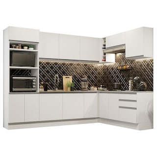 Foto 1 | Cocina Esquinera Completa Madesa Glamy 01 Blanco 479 cm