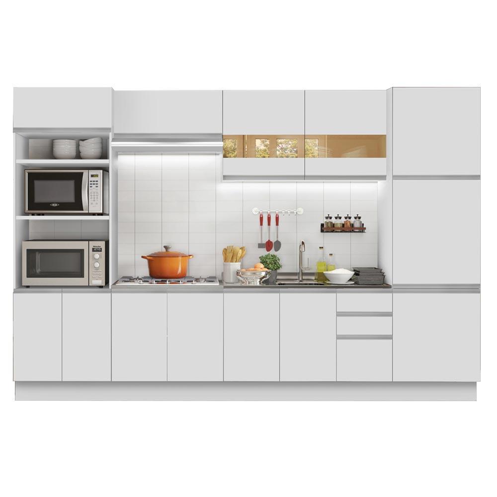 Armario de Cocina MADESA GRGL33000109 color Blanco 6 Piezas