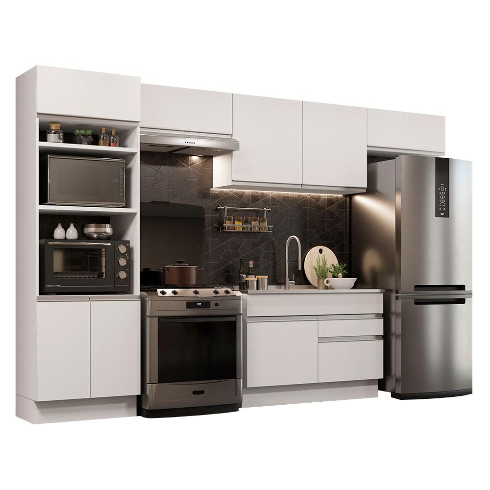 Cocina Integral Madesa Glamy 350 cm Blanco 01