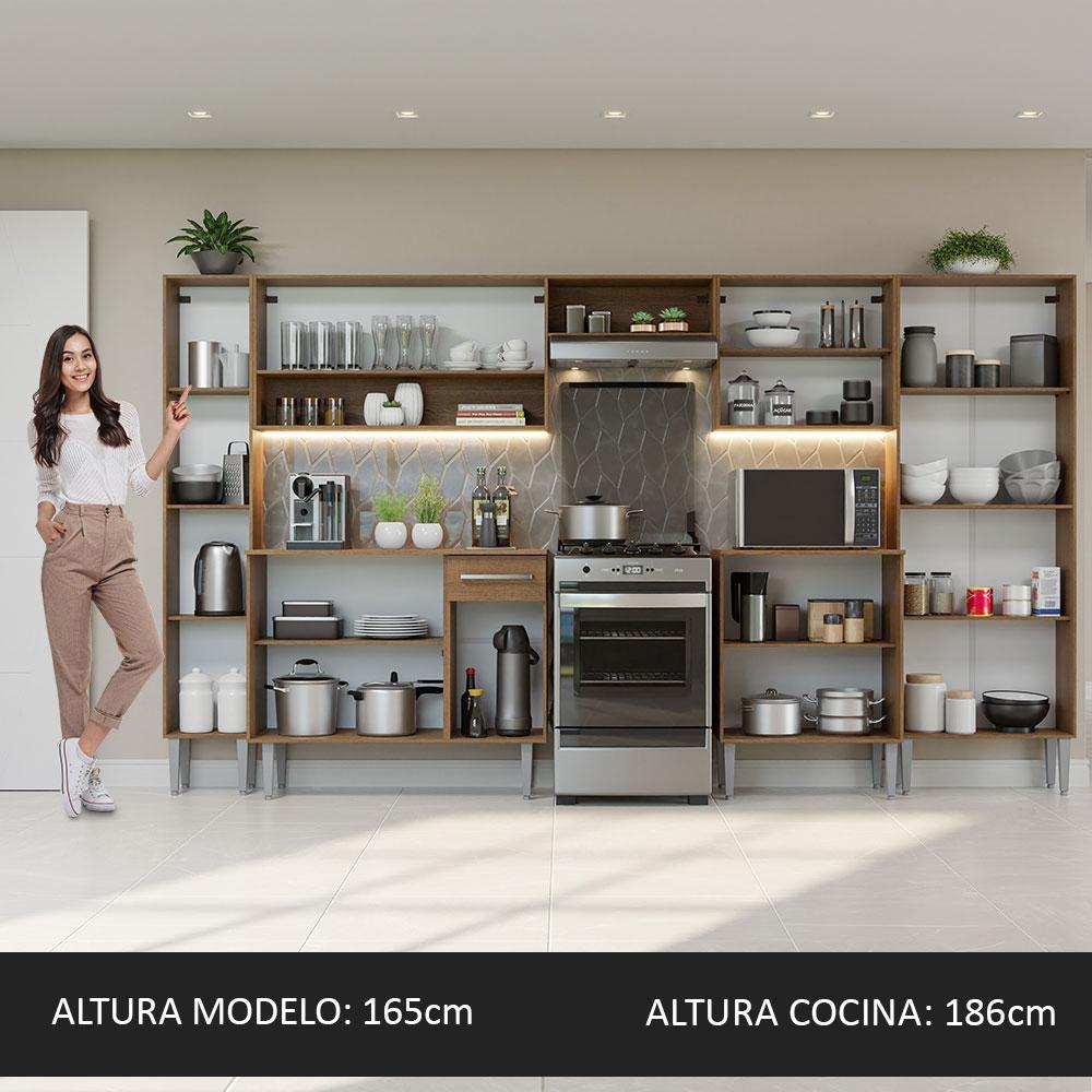 Foto 5 | Armario de Cocina Madesa GREM325002C1 Multicolor 6 Piezas