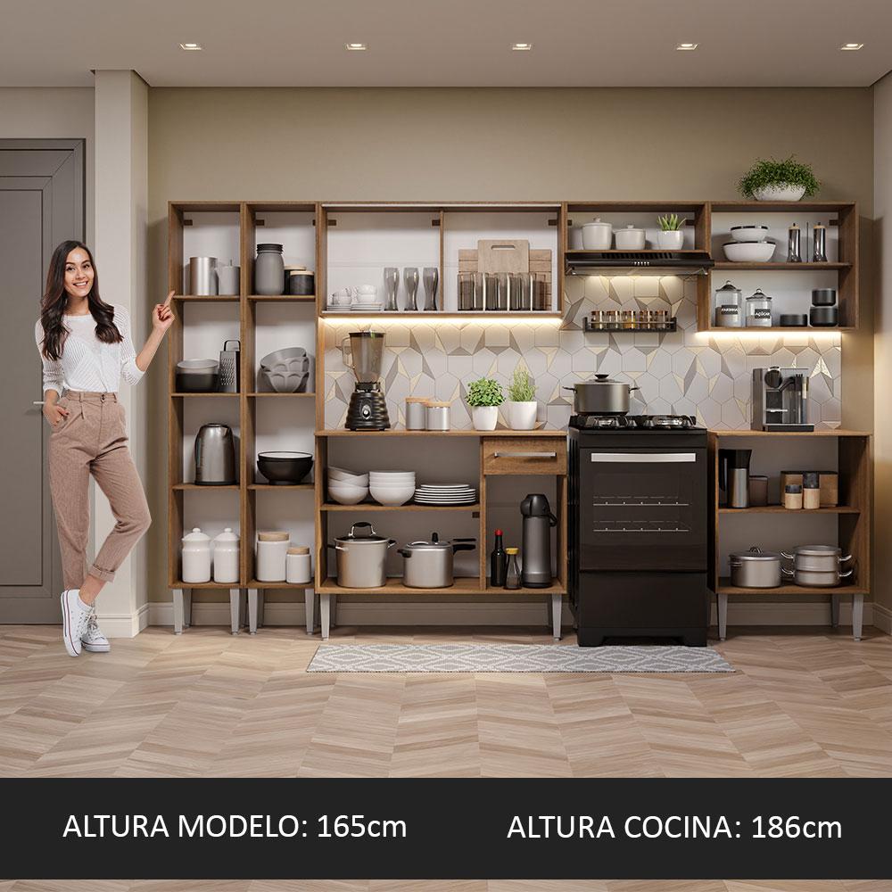 Foto 5 | Cocina Integral Completa Madesa 05 Emilly Marrón 293 cm