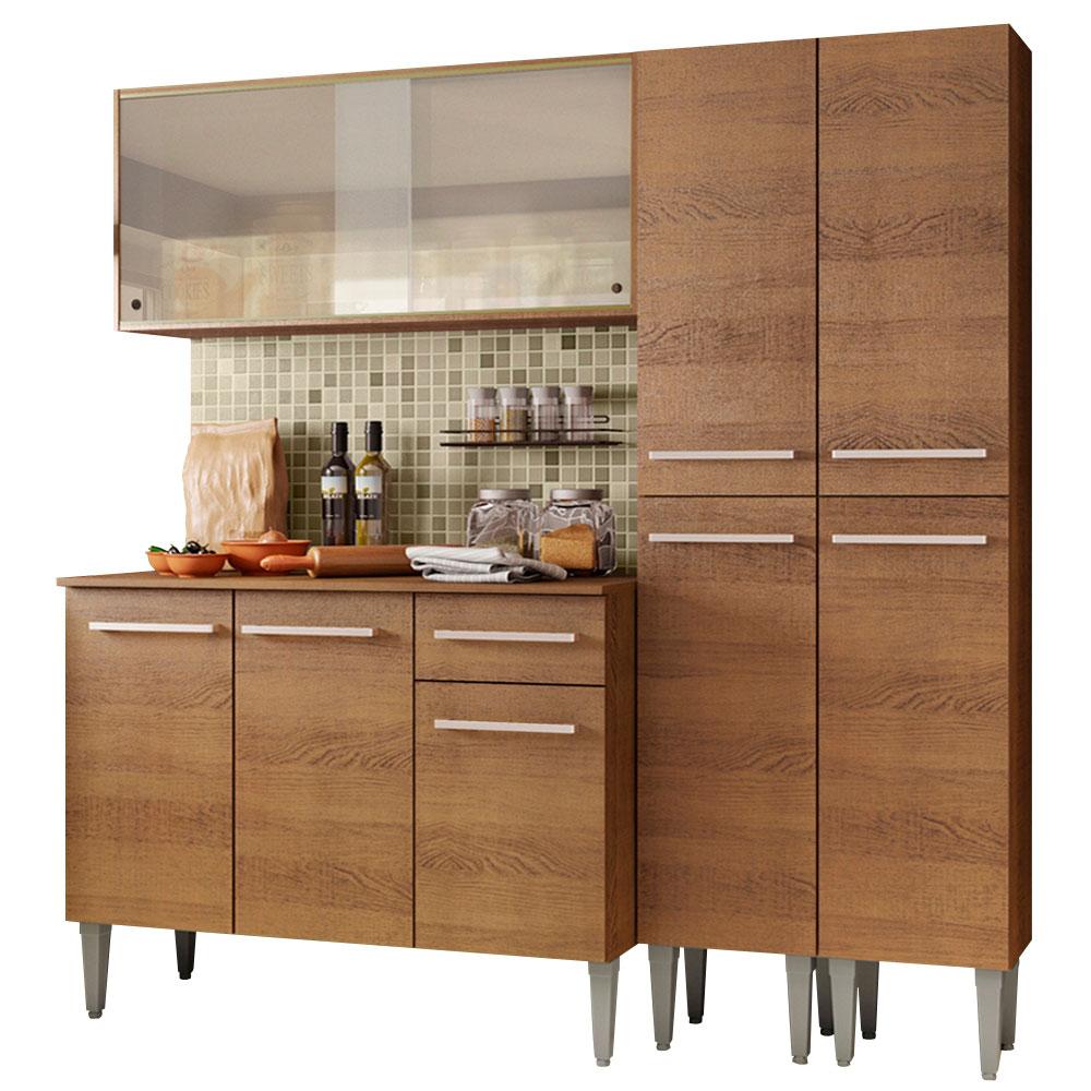 Cocina Integral Completa Madesa 05 Emilly Fly Marrón 169 cm