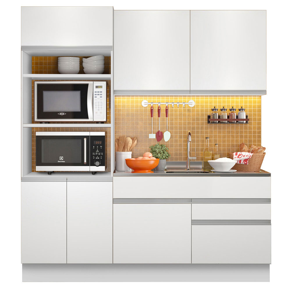 Cocina Compacta Madesa Livia Blanca