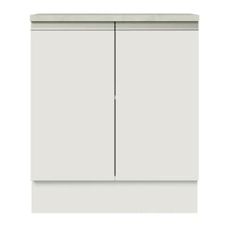 Foto 2 | Mostrador de Cocina Madesa G2470009GL color Blanco Glamy 70 CM 2 Puertas