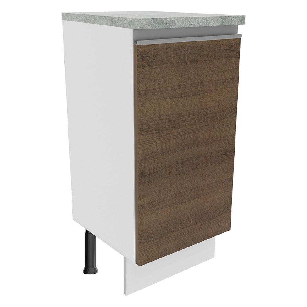 Mostrador Madesa Glamy 35 cm 1 Puerta Blanco/Marrón