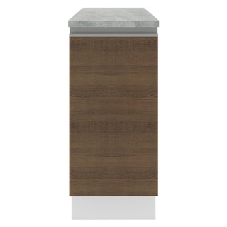 Foto 2 | Mostrador Madesa Glamy 35 cm 1 Puerta Blanco/Marrón